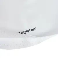 Шапочка для плавания взрослая ONLYTOP, для длинных волос, силиконовая, обхват 54-60 см, белая