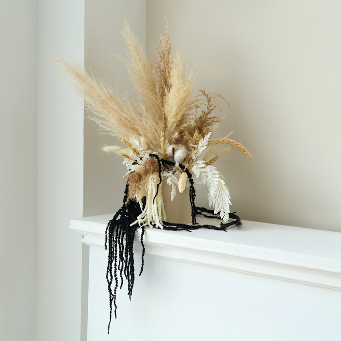 Сухие цветы амаранта, 100 г, размер листа: от 50 до 60 см, цвет чёрный Сухие цветы амаранта, 100 г, размер листа: от 50 до 60 см, цвет чёрный