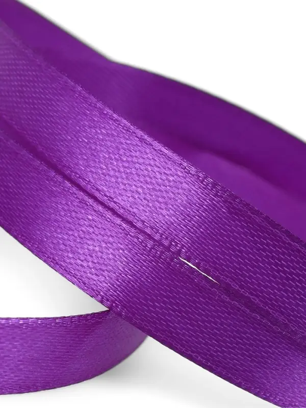 Лента атласная, 10 мм, 23±1 м, тёмно-фиолетовая Лента атласная, 10 мм, 23±1 м, тёмно-фиолетовая