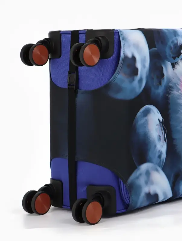 Чехол для чемодана &laquo;Пушистик&raquo;, 24", синий