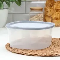 Контейнер для продуктов с мерной шкалой SparkPlast BioFresh, 2.65 л, прозрачный, пластик, крышка МИКС