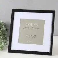 Фоторамка для фото 30х30 см, с паспарту 20х20 см МДФ Anna, чёрный Фоторамка для фото 30х30 см, с паспарту 20х20 см МДФ Anna, чёрный