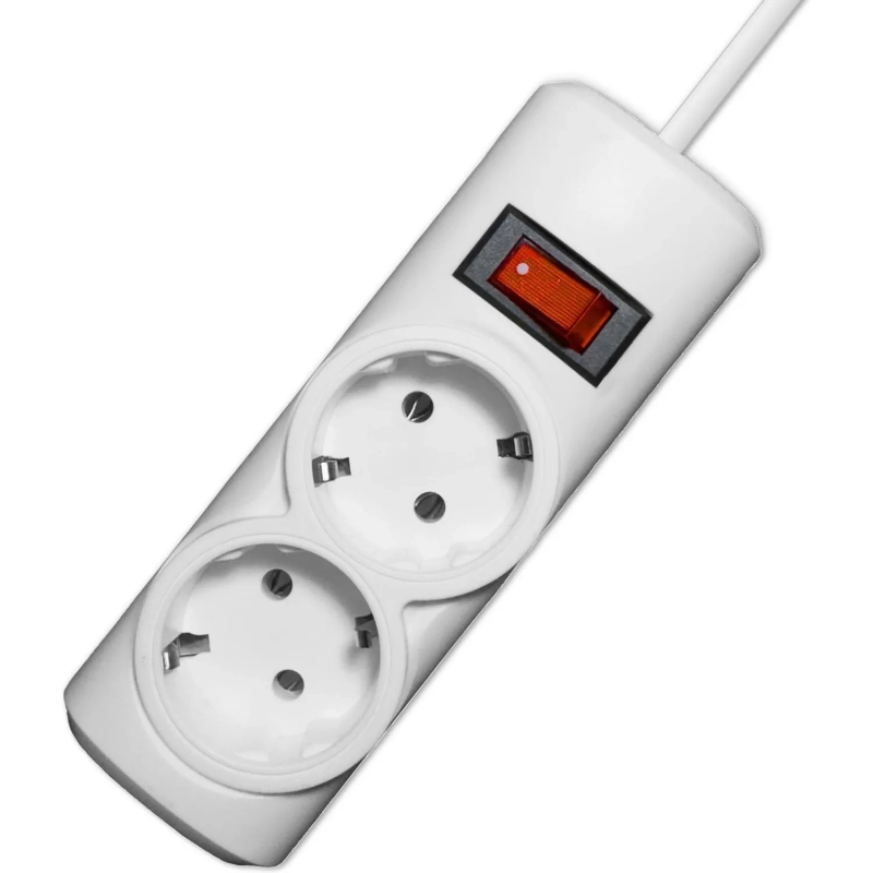 Сетевой фильтр PROGIX PG231 2р/3м/2,2кВт/10А заземление, белый, ПВС 3х0.75