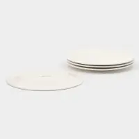 Набор тарелок 4 шт 25х25х2см с утолщенным краем "White Label" 1277452