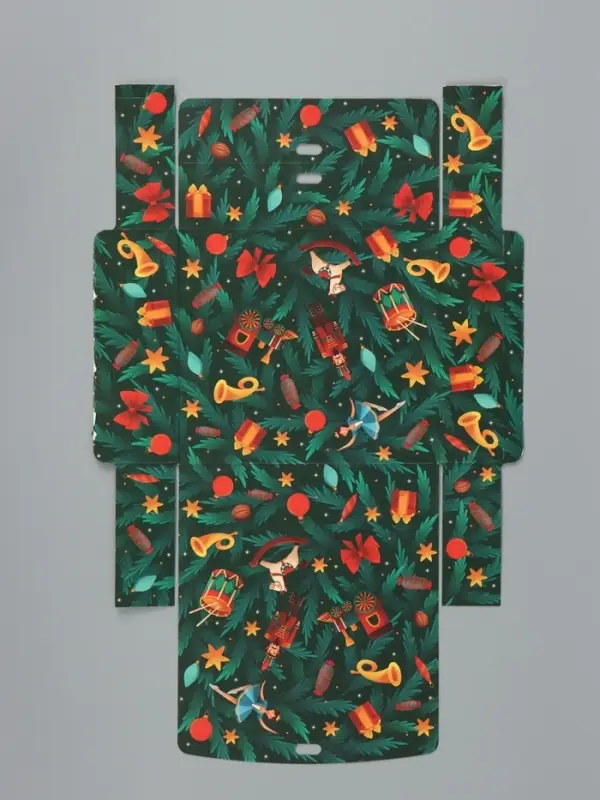 Коробка складная двухсторонняя &laquo;Щелкунчик&raquo;, 20&times;18&times;5 см