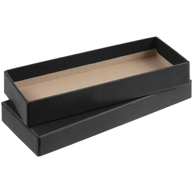 Коробка Notes с ложементом для ручки и флешки, черная Коробка Notes с ложементом для ручки и флешки, черная