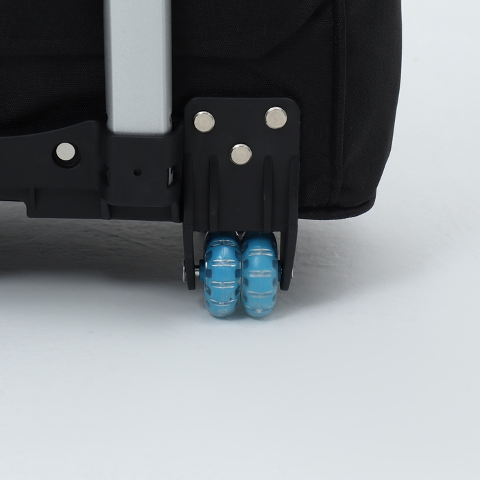 Сумка дорожная на колёсах, наружный карман, цвет чёрный Сумка дорожная на колёсах, наружный карман, цвет чёрный