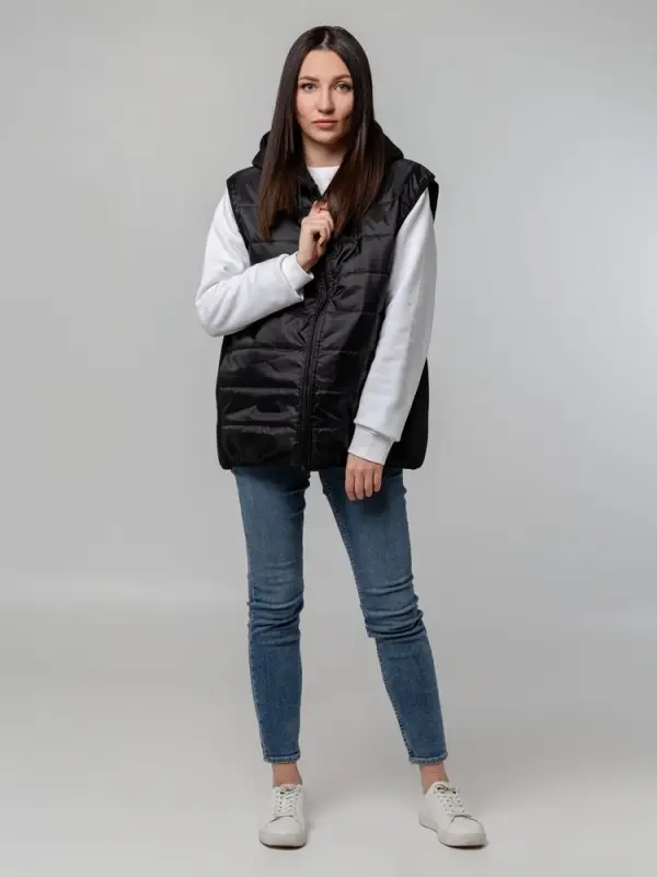 Жилет Orkney с капюшоном, черный, размер XS/S Жилет Orkney с капюшоном, черный, размер XS/S