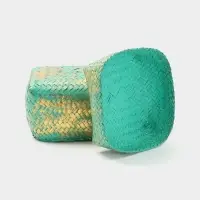 Корзинка плетёная &laquo;Голден мини&raquo;, 19&times;19&times;14 см, голубая