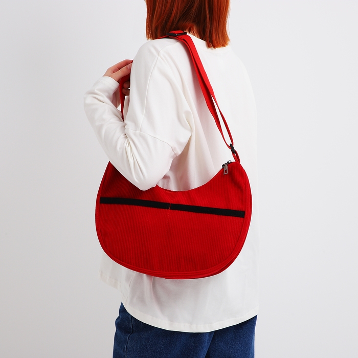 Сумка молодёжная на молнии, цвет красный Сумка молодёжная на молнии, цвет красный