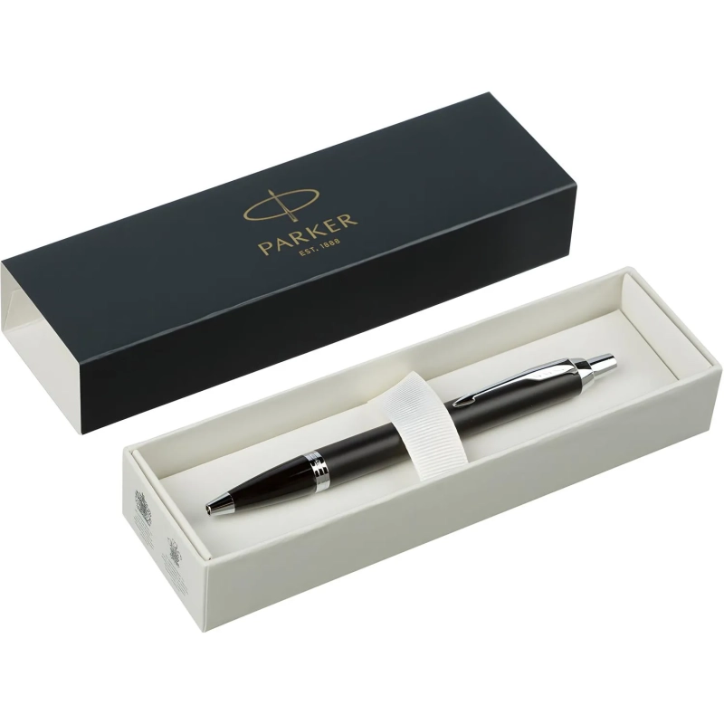 Ручка шариковая  'Parker IM Matte Black CT',синий,Китай,2143632