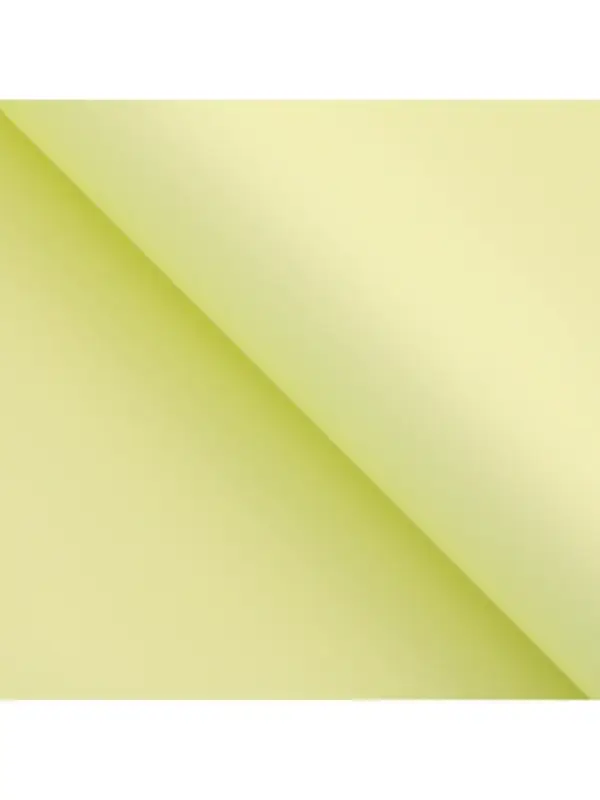 Плёнка для цветов упаковочная пудровая двухсторонняя &laquo;Салатовый+жёлтый&raquo;, 50 мкм, 0.5&times;10 м