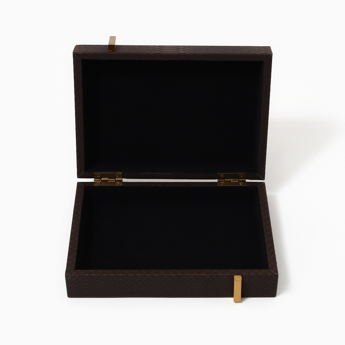 Шкатулка для украшений из кожзама, 23 х 16 х 7 см Шкатулка для украшений из кожзама, 23 х 16 х 7 см