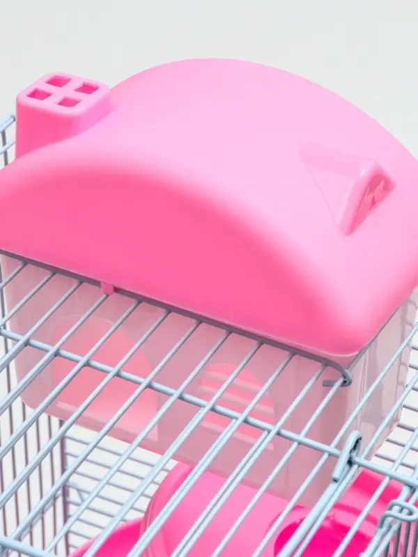 Клетка для мелких грызунов &laquo;Пижон&raquo;, с наполнением, 27&times;21&times;40 см, розовая