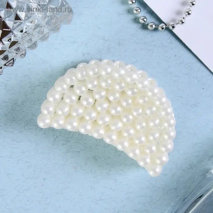 Крабик для волос «Бусины», 6.5 см, МИКС