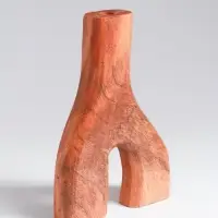 Ваза для сухоцветов &laquo;Корень&raquo;, 12&times;3&times;18 см, дерево джати, коричневая