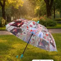 Зонт детский прозрачный купол &laquo;Холодное сердце&raquo;, d=76 см