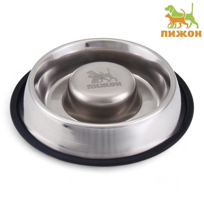 Миска  Миска "Медленное кормление" на нескользящей основе, 950 мл