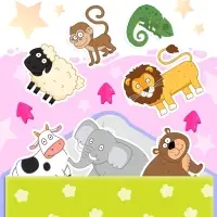 Картонная книга с липучками &laquo;Весёлые липучки. Животные&raquo;, 12 стр., Синий трактор