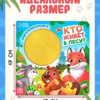 Книга детская тактильная &laquo;Кто живёт в лесу?&raquo;, 12 стр., 7 вставок