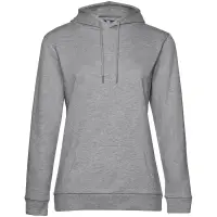 Толстовка с капюшоном женская Hoodie, серый меланж, размер M