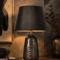 Лампа настольная RISALUX &laquo;Клаудия&raquo;, Е14, 15 Вт, коричнево-чёрная, 23&times;23&times;34 см
