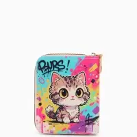 Кошелёк на молнии &laquo;Выбражулька&raquo;, 8.5&times;2.5&times;10.5 см, с принтом, разноцветный