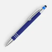 Ручка шариковая Sansen Soft Touch со стилусом, синяя