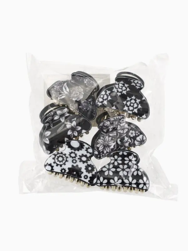 Крабик для волос &laquo;Шёлк&raquo;, цветы, 4&times;2.5 см, МИКС