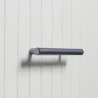 Ручка рейлинг ТУНДРА, облегчённая, d=12 мм, м/о 96/150 мм, внеш ножка, цвет графит