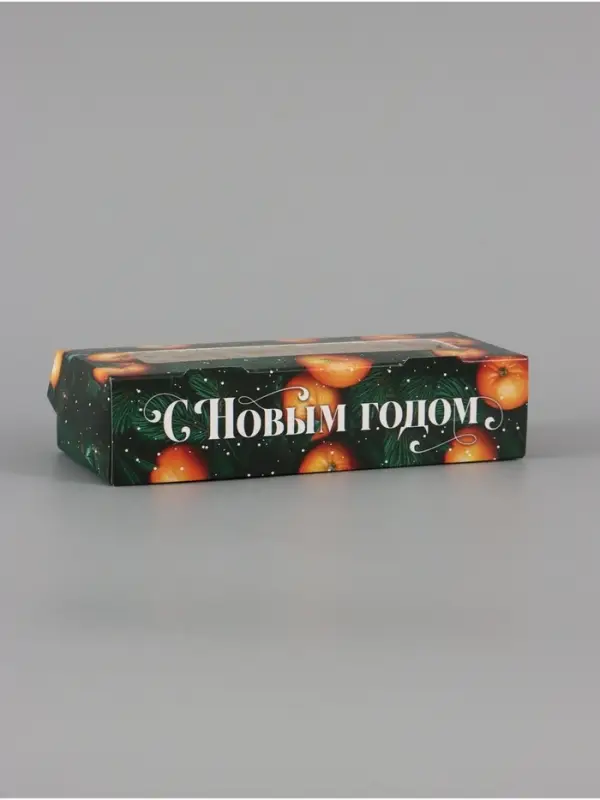 Коробка подарочная, самосборная &laquo;Мандарины&raquo;, 17&times;7&times;4 см