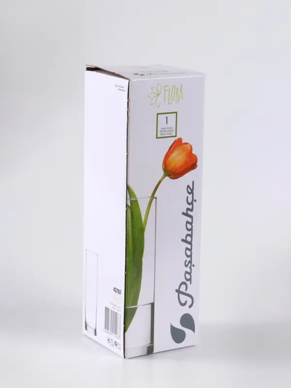 Ваза «Эстетика», h=26 см, стекло, чёрная