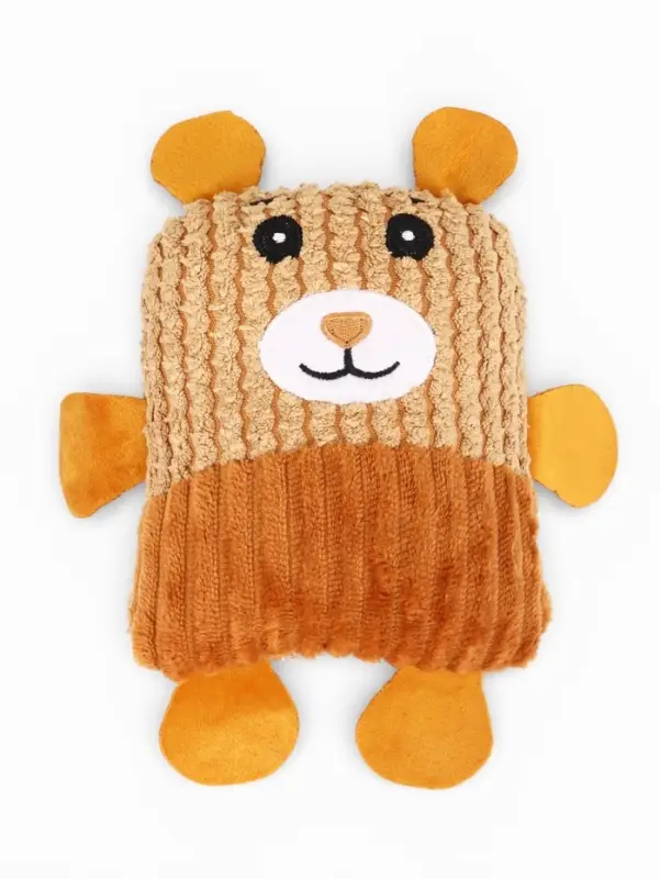 Мягкая игрушка для собак &laquo;Медведь&raquo;, 20 см, с пищалкой, коричневая