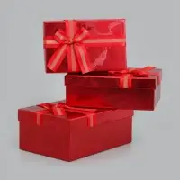 Набор подарочных коробок 3 в 1, прямоугольные 23&times;16&times;9.5 21&times;14&times;8.0 19&times;12&times;6.5 см