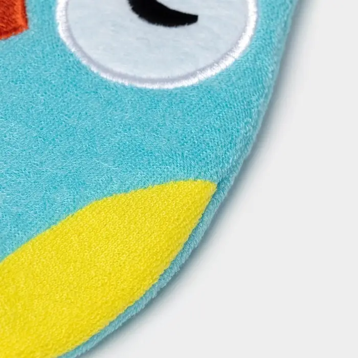 Мочалка варежка детская Доляна &laquo;Совушка&raquo;, для купания, 20 см, МИКС