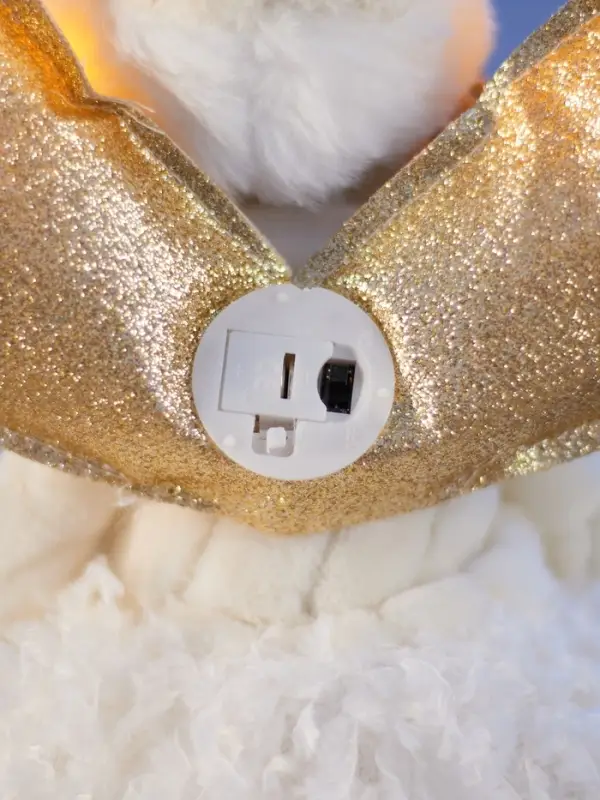 Светодиодная фигура &laquo;Кукла в белом&raquo; 70 см, текстиль, 6 LED, от батареек AG10&times;3, свечение тёплое белое