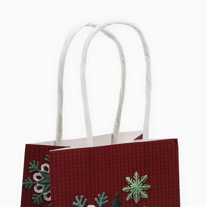 Пакет подарочный новогодний «С Новым годом», ёлка, белый крафт, 15 х 10 х 6 см Пакет подарочный новогодний «С Новым годом», ёлка, белый крафт, 15 х 10 х 6 см
