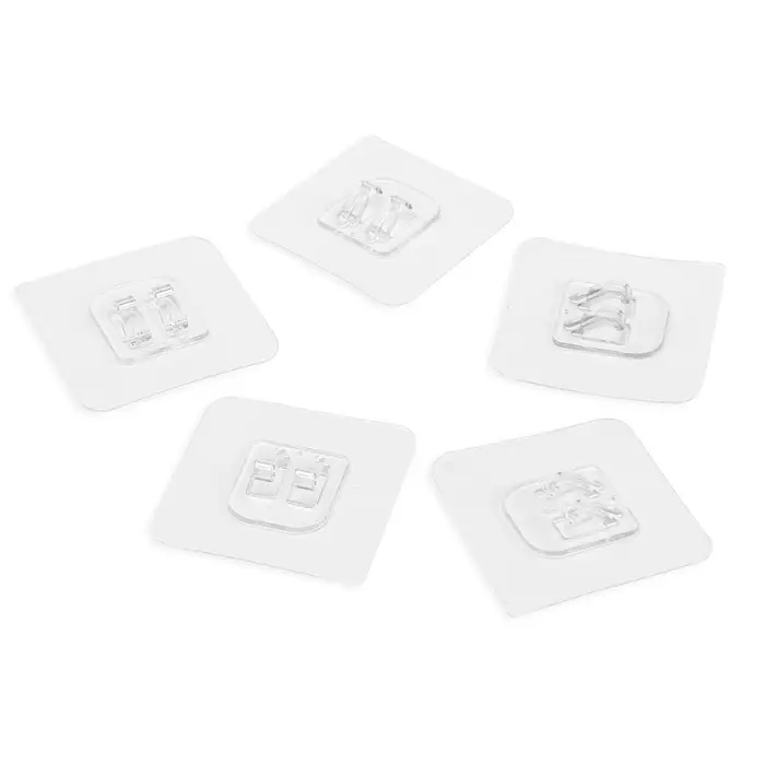 Держатель с клейкой поверхностью ТУНДРА, 60х60 мм, набор 6 шт