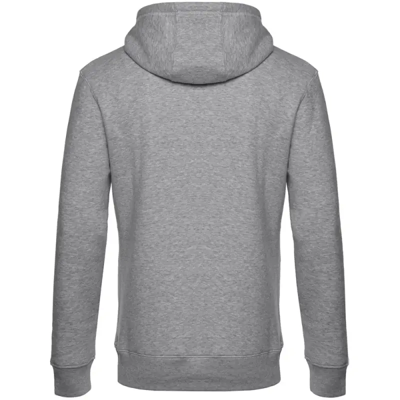 Толстовка с капюшоном унисекс King, серый меланж, размер XS