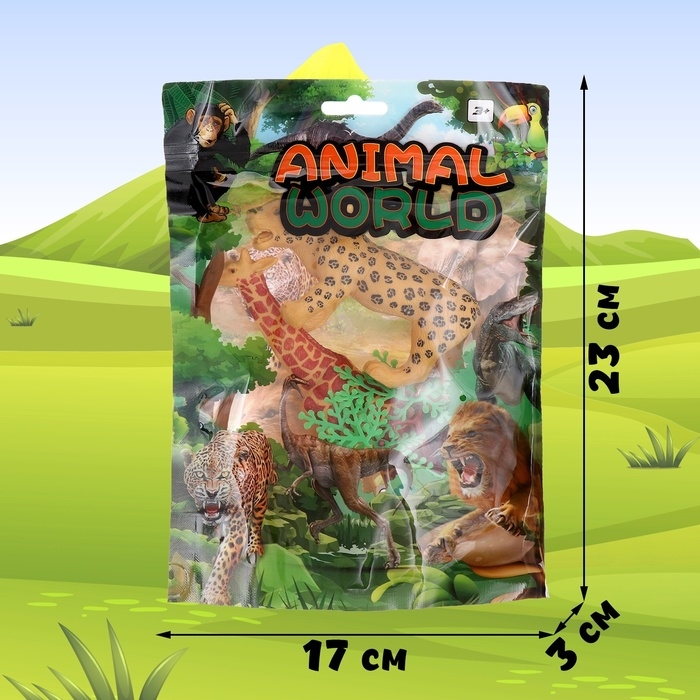 Набор животных «Животный мир», 2 фигурки Набор животных «Животный мир», 2 фигурки