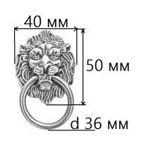 Ручка мебельная Lion,бронза