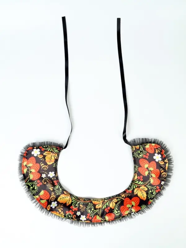 Карнавальный воротник "Народная краса" цвет чёрный