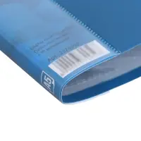 Папка с 20 вкладышами А5, 500 мкм, Calligrata, 9 мм, карман на корешке, синяя