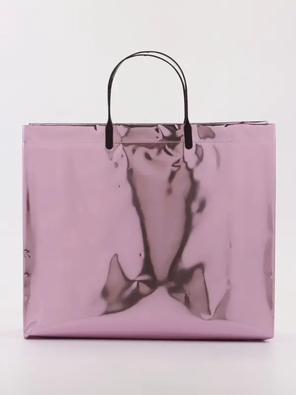 Пакет подарочный ПВХ, голография, розовый, пластиковая ручка, 32×28×11 см Пакет подарочный ПВХ, голография, розовый, пластиковая ручка, 32×28×11 см