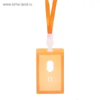 Бейдж твердый пластик + прищепка