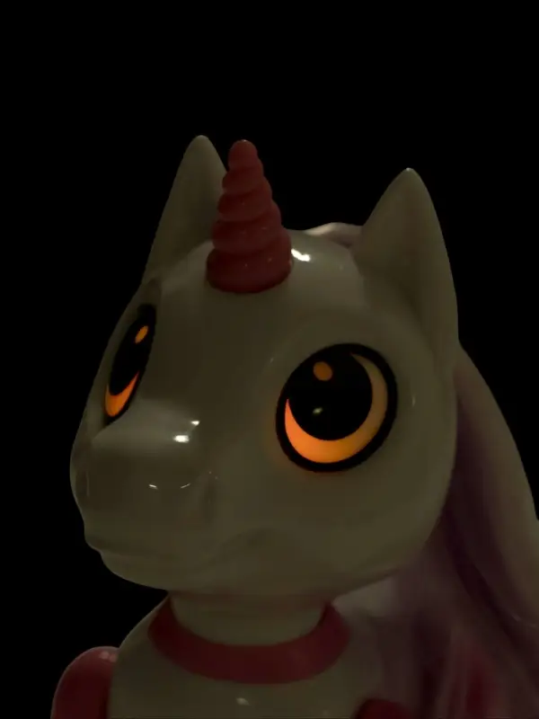 Робот единорог &laquo;Питомец&raquo; IQ BOT, интерактивный: с записью звуков, реагирует на хлопки, звук, свет, на батарейках, розовый