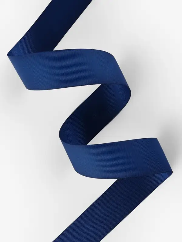 Лента репсовая, 40 мм, 23&plusmn;1 м, тёмно-синяя №38