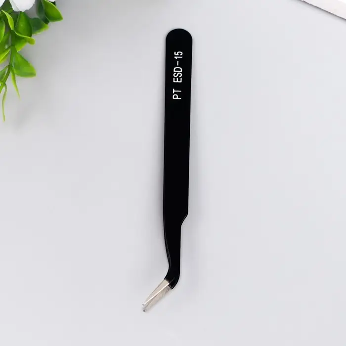 Пинцет для творчества «Чёрный» 12х1 см