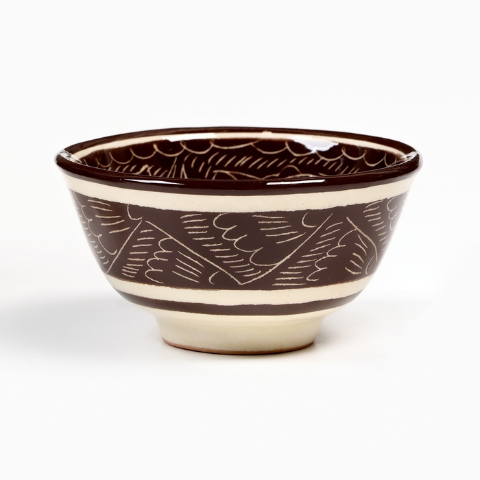 Пиала Риштанская керамика Пиала Риштанская керамика "Узоры", 9,5 см средняя, микс