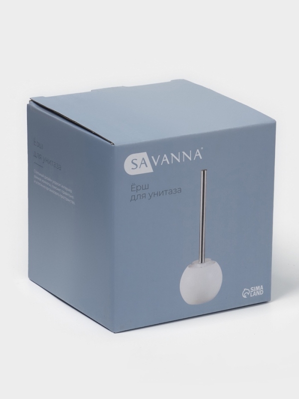 Ёршик для унитаза Доляна Wave, белый Ёршик для унитаза Доляна Wave, белый